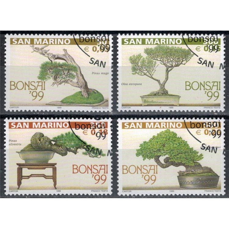 SAN MARINO 1999 Mostra di bonsai 4v us