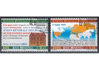SAN MARINO 1999 Unione Postale Universale 2v us