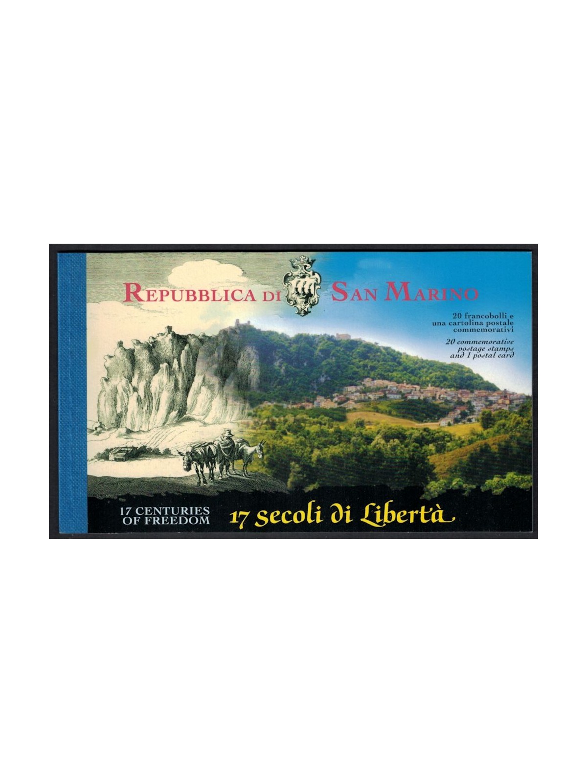 SAN MARINO 2000 17 centuries of freedom booklet us