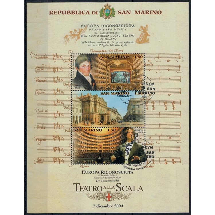 SAN MARINO 2004 Teatro alla Scala s/s us