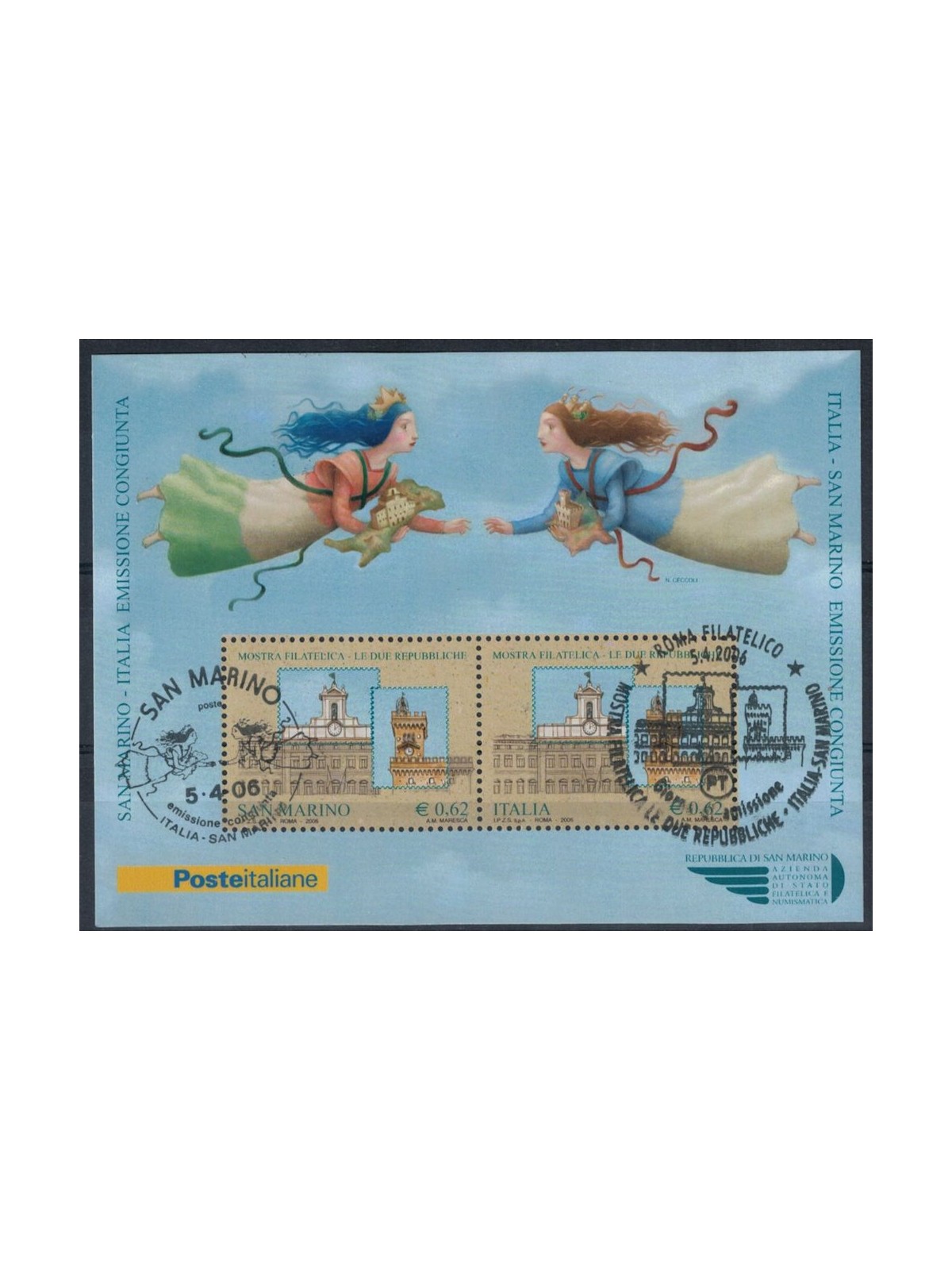 SAN MARINO 2006 The Two Republics s/s us