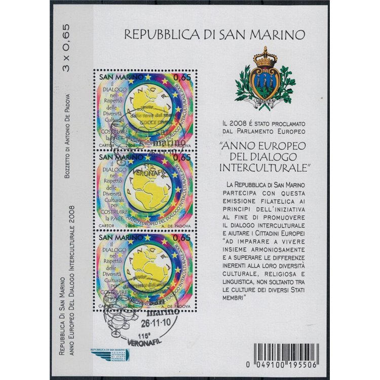 SAN MARINO 2008 Dialogo Interculturale BF us