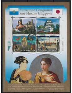 SAN MARINO 2010 Joint issue San Marino and Japan s/s us