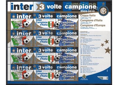 SAN MARINO 2010 Inter 3 volte campione MF us