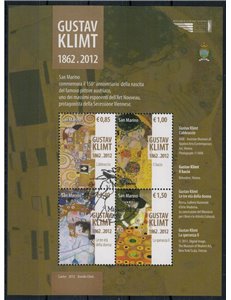 SAN MARINO 2012 Gustav Klimt BF us