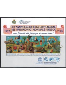 SAN MARINO 2012 Unesco World Heritage s/s us