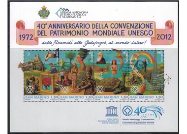 SAN MARINO 2012 Patrimonio Mondiale Unesco BF us