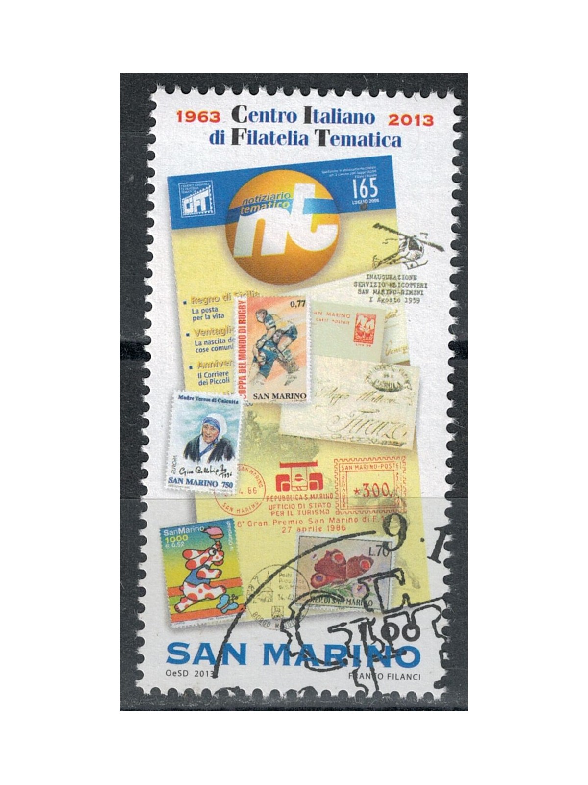 SAN MARINO 2013 Italian Center of Thematic Philately us