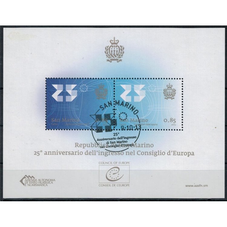 SAN MARINO 2013 Council of Europe s/s us