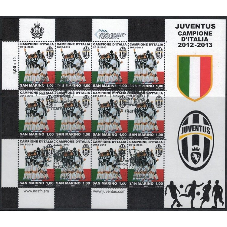 SAN MARINO 2013 Juventus champion of Italy m/s us