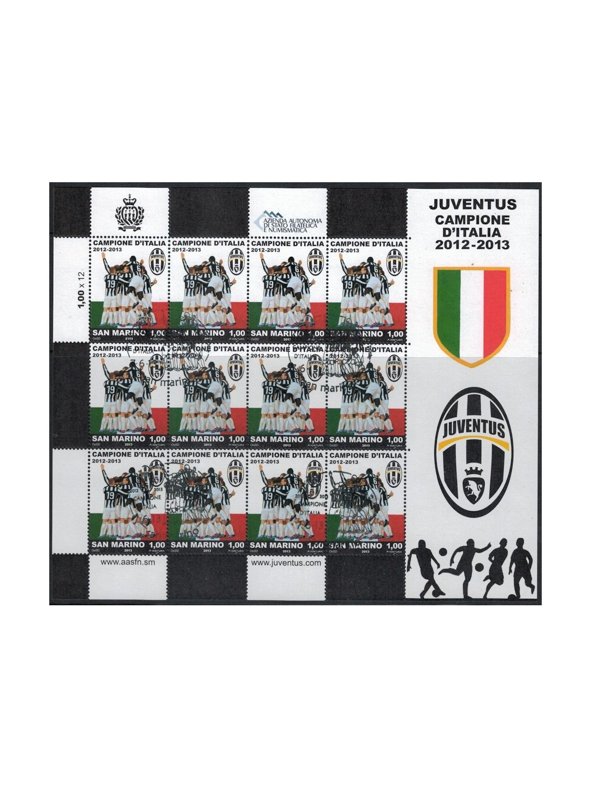 SAN MARINO 2013 Juventus champion of Italy m/s us