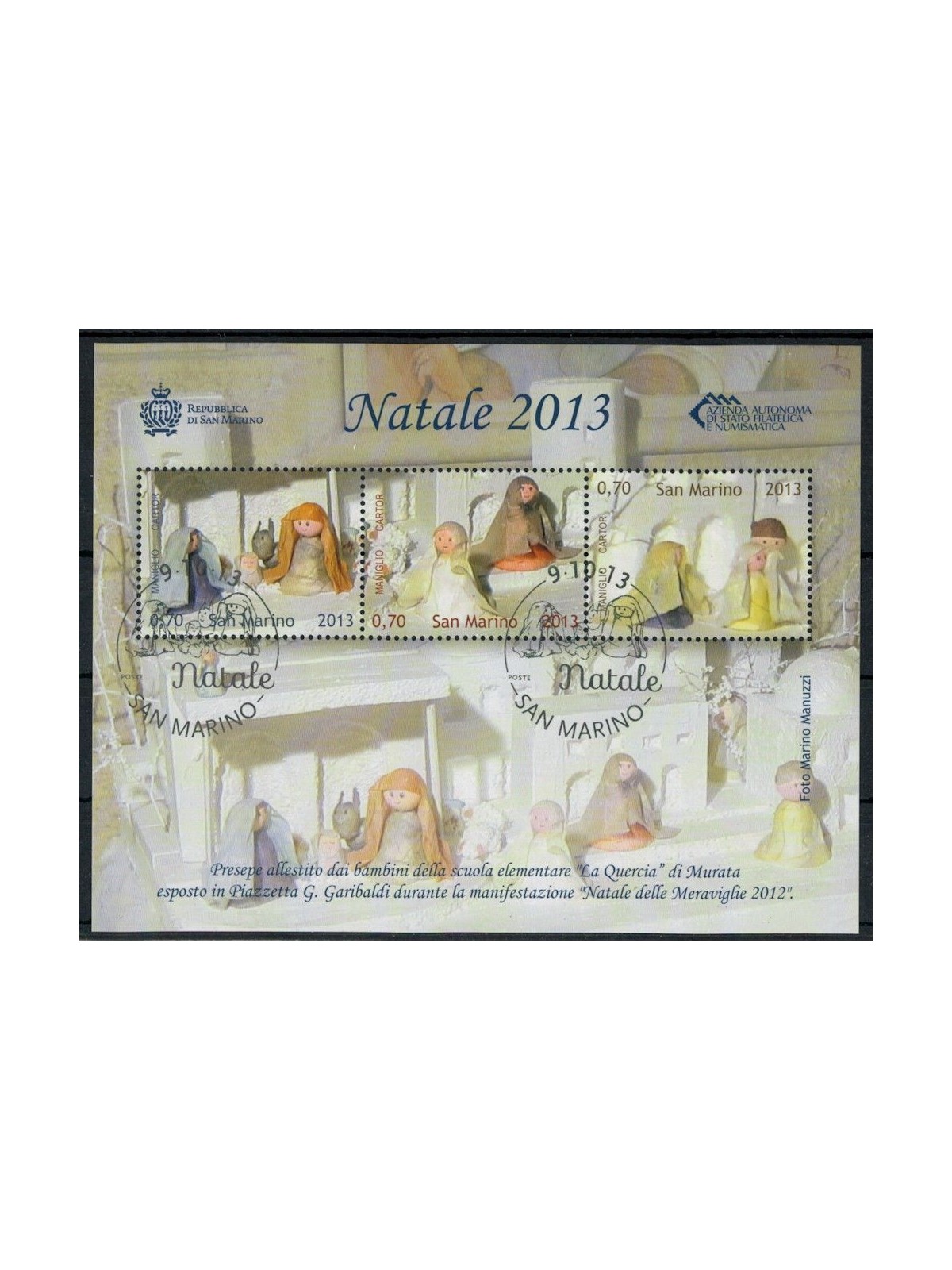SAN MARINO 2013 Christmas s/s us