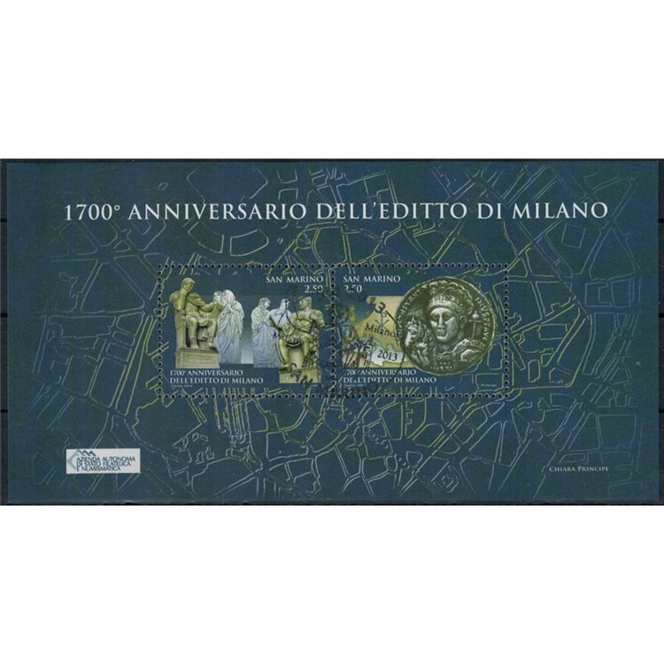 SAN MARINO 2013 Edict of Milan s/s us