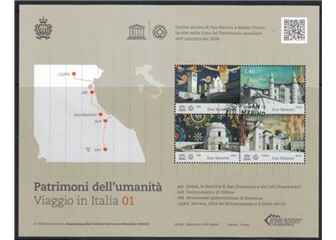 SAN MARINO 2013 UNESCO World Heritage Site s/s us