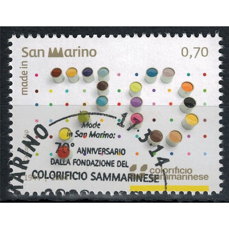 SAN MARINO 2014 Sammarinese paint factory us