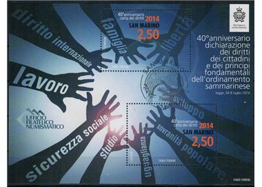 SAN MARINO 2014 Dichiarazione dei diritti BF us