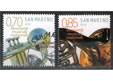 SAN MARINO 2014 Europa, strumenti musicali 2v us