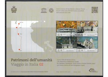 SAN MARINO 2014 UNESCO World Heritage Site s/s us