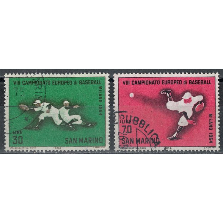 SAN MARINO 1964 Baseball Championships 2v us