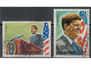 SAN MARINO 1964 JF Kennedy 2v us