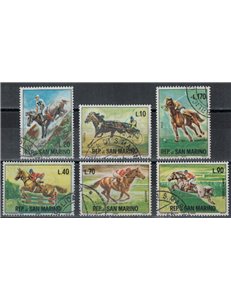 SAN MARINO 1966 Horse Racing 6v us