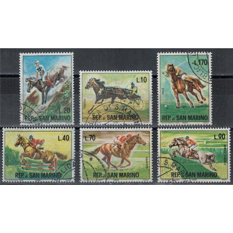 SAN MARINO 1966 Ippica 6v us