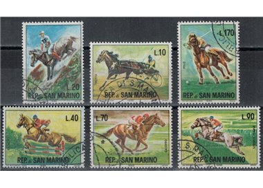 SAN MARINO 1966 Horse Racing 6v us