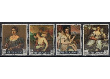 SAN MARINO 1966 Paintings by Titian 4v us