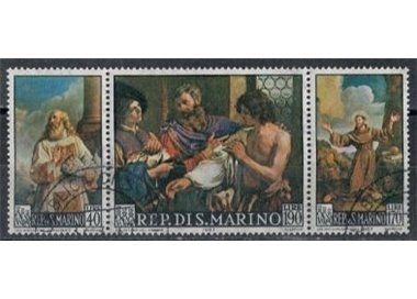 SAN MARINO 1967 Dipinti del Guercino 3v us