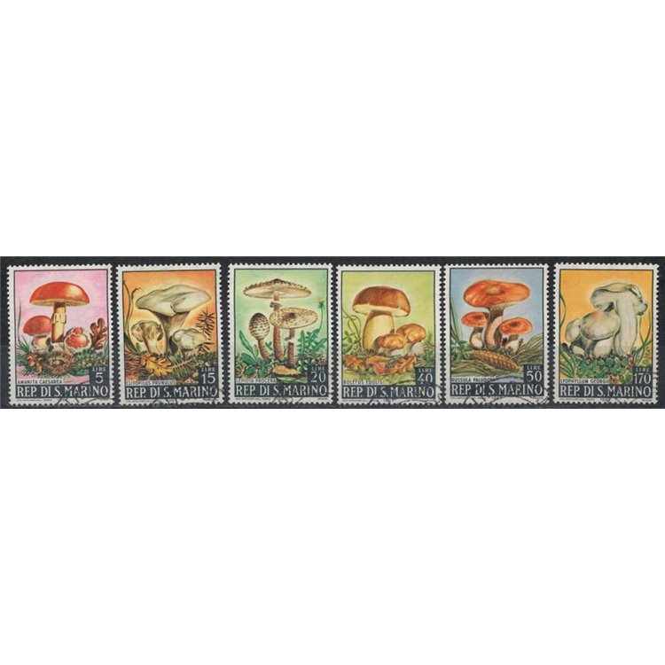 SAN MARINO 1967 Funghi 6v us