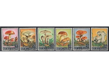 SAN MARINO 1967 Funghi 6v us