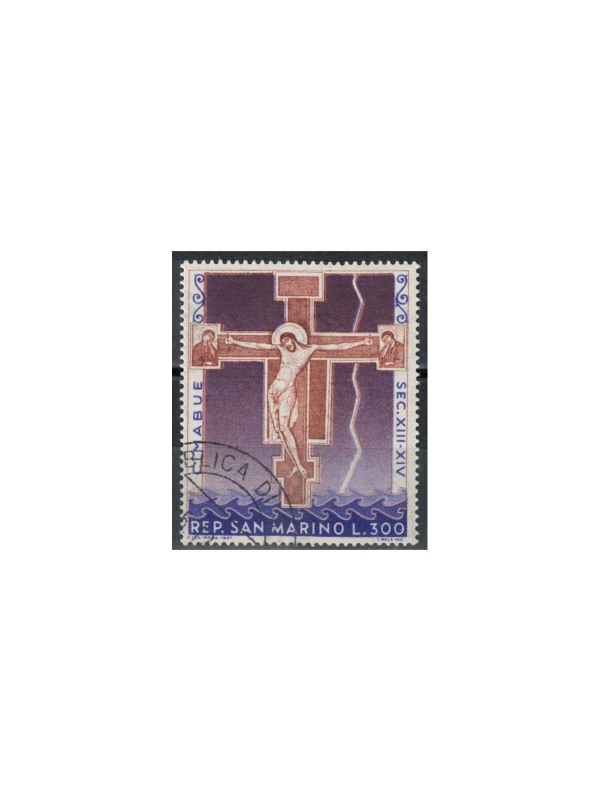 SAN MARINO 1967 The Crucifixion of Cimabue us