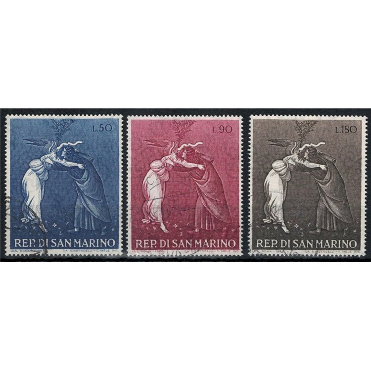 SAN MARINO 1968 Christmas 3v us
