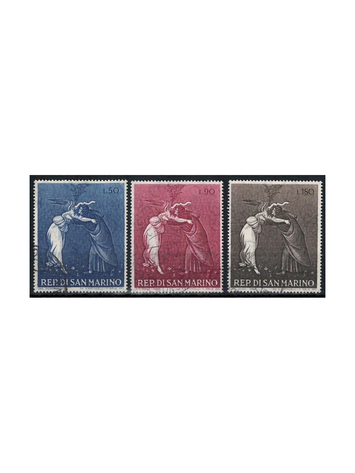 SAN MARINO 1968 Christmas 3v us