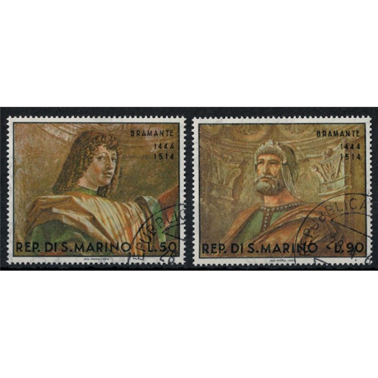 SAN MARINO 1969 Dipinti di Bramante 2v us