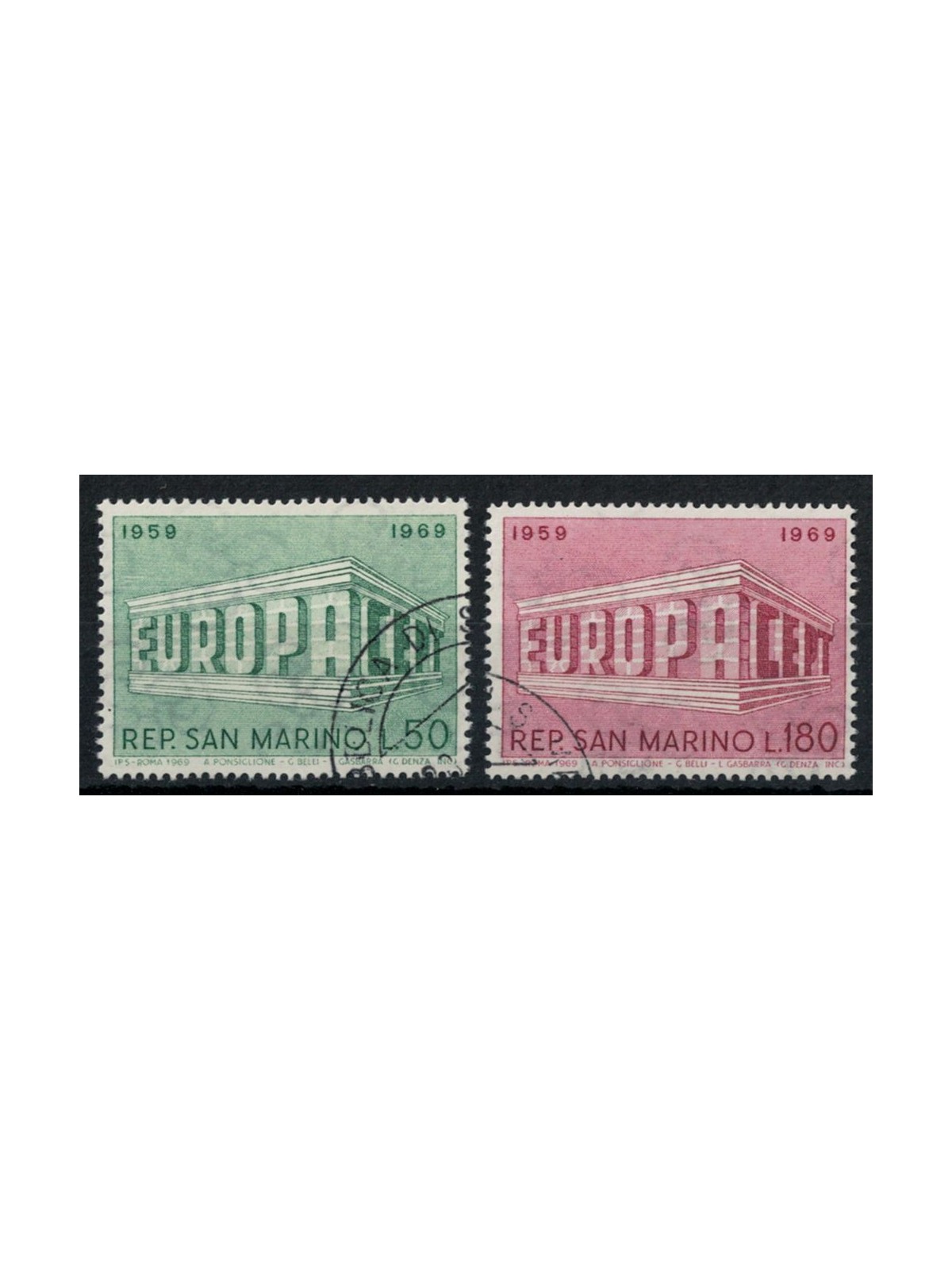 SAN MARINO 1969 Europa 2v us