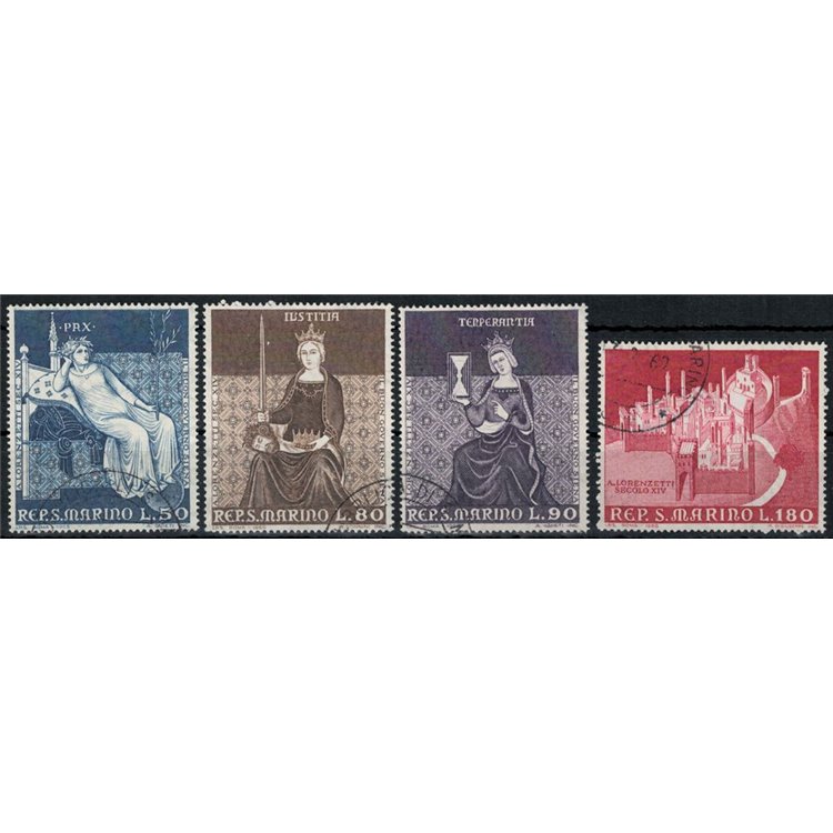 SAN MARINO 1969 Paintings by Lorenzetti 4v us