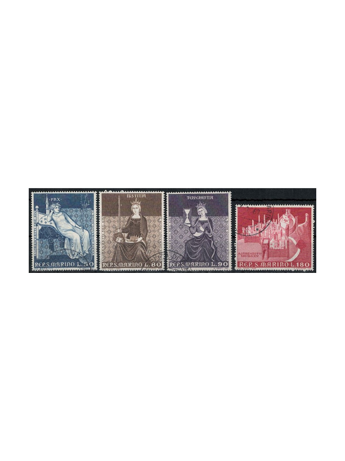 SAN MARINO 1969 Paintings by Lorenzetti 4v us