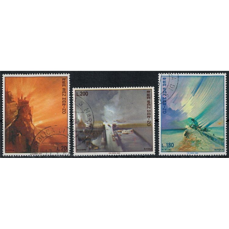SAN MARINO 1969 Paintings by Viola 3v us