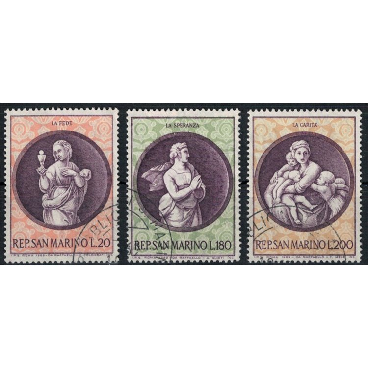 SAN MARINO 1969 Christmas 3v us