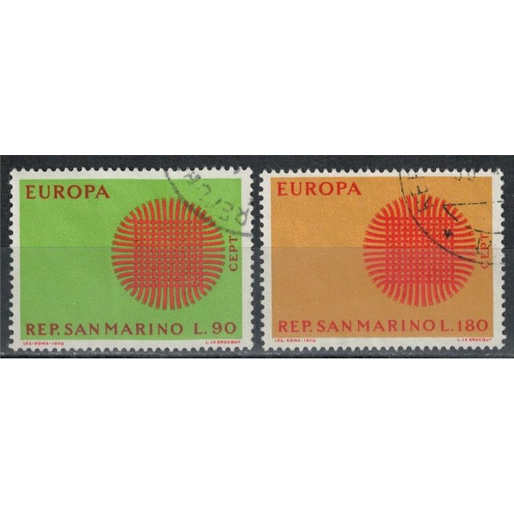 SAN MARINO 1970 Europa 2v us