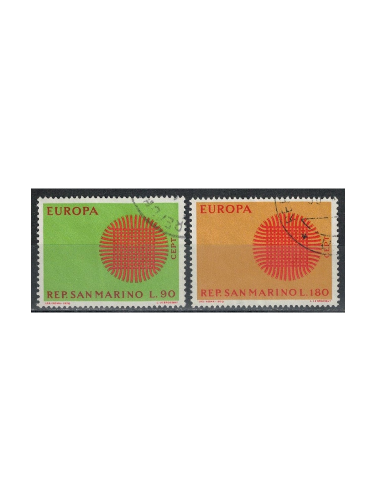 SAN MARINO 1970 Europa 2v us