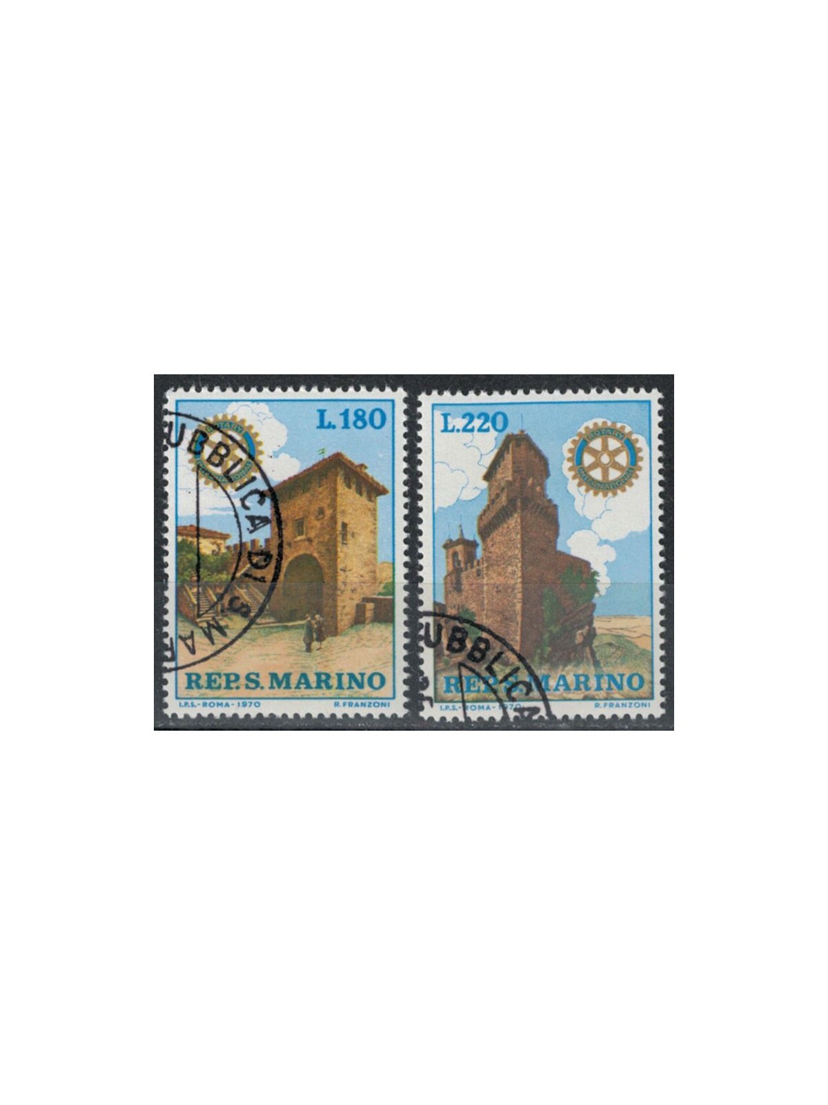 SAN MARINO 1970 Rotary International 2v us