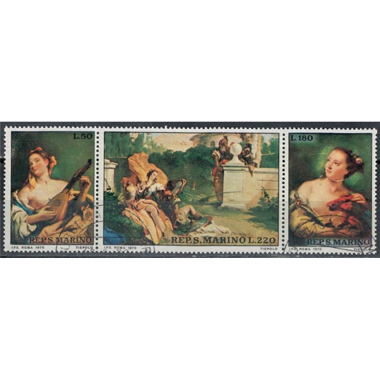 SAN MARINO 1970 Giambattista Tiepolo 3v us