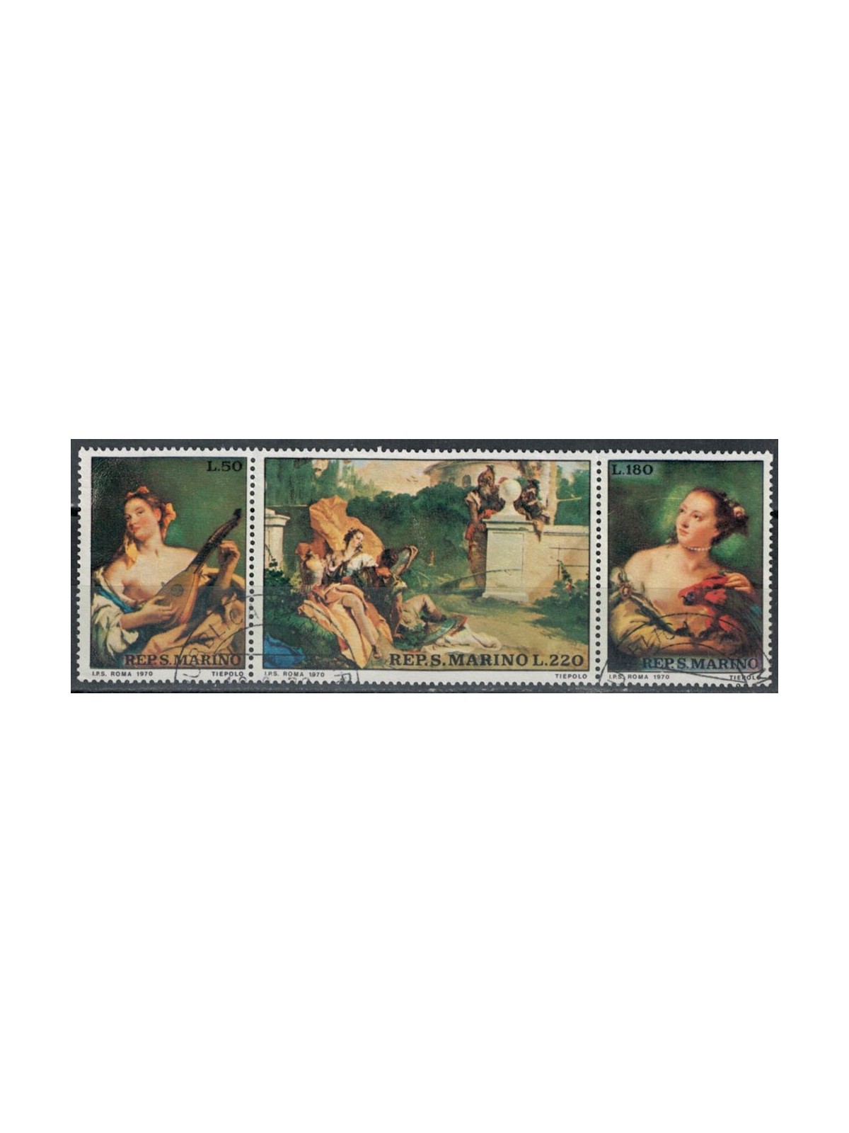 SAN MARINO 1970 Giambattista Tiepolo 3v us