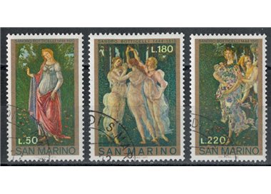 SAN MARINO 1972 Botticelli 3v us