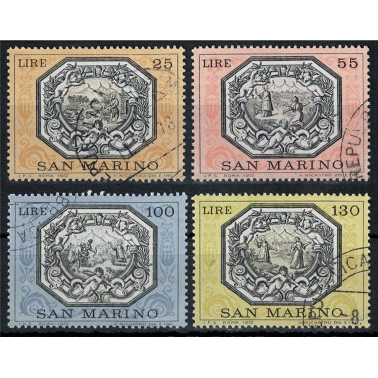 SAN MARINO 1972 Allegories of San Marino 4v us