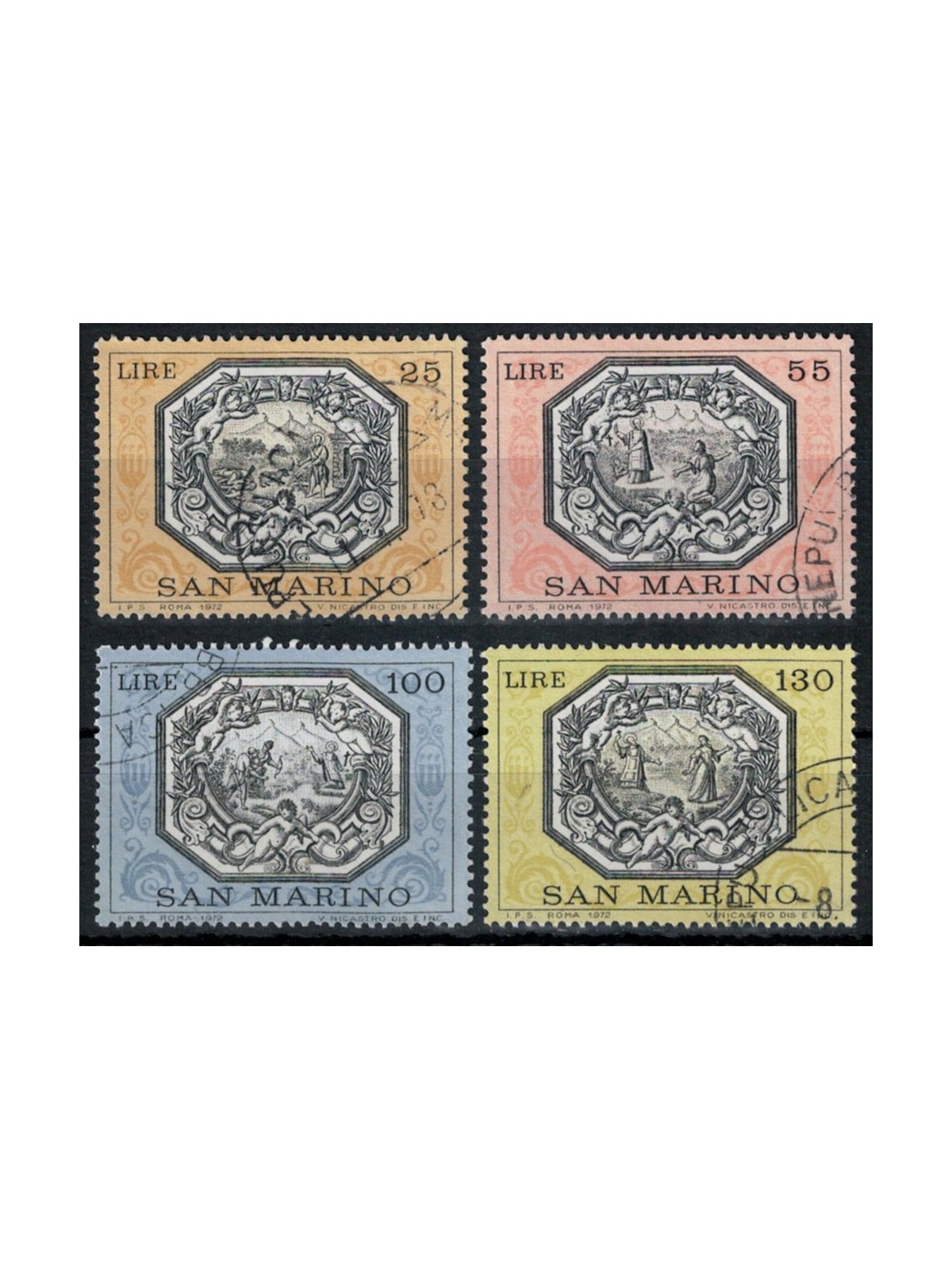 SAN MARINO 1972 Allegories of San Marino 4v us