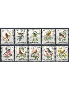 SAN MARINO 1972 Fauna avicola 10v us