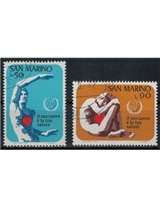 SAN MARINO 1972 Prevenzione delle malattie cardiache 2v us